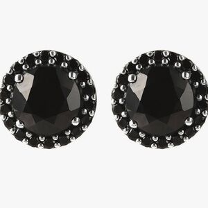 Elegant Black Stud Earrings